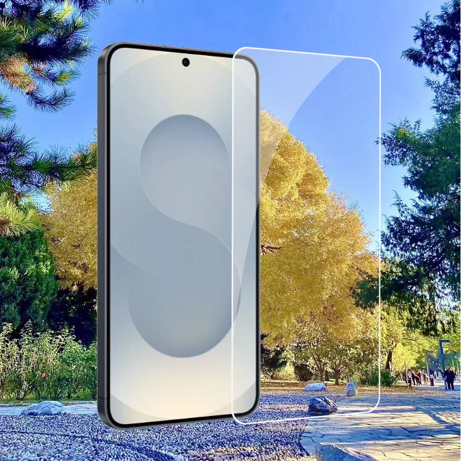 Para Samsung Galaxy S25 Protector de pantalla cobertura de pantalla completa película de vidrio templado transparente de alta calidad borde 2.5D 9H duro - imagen 2