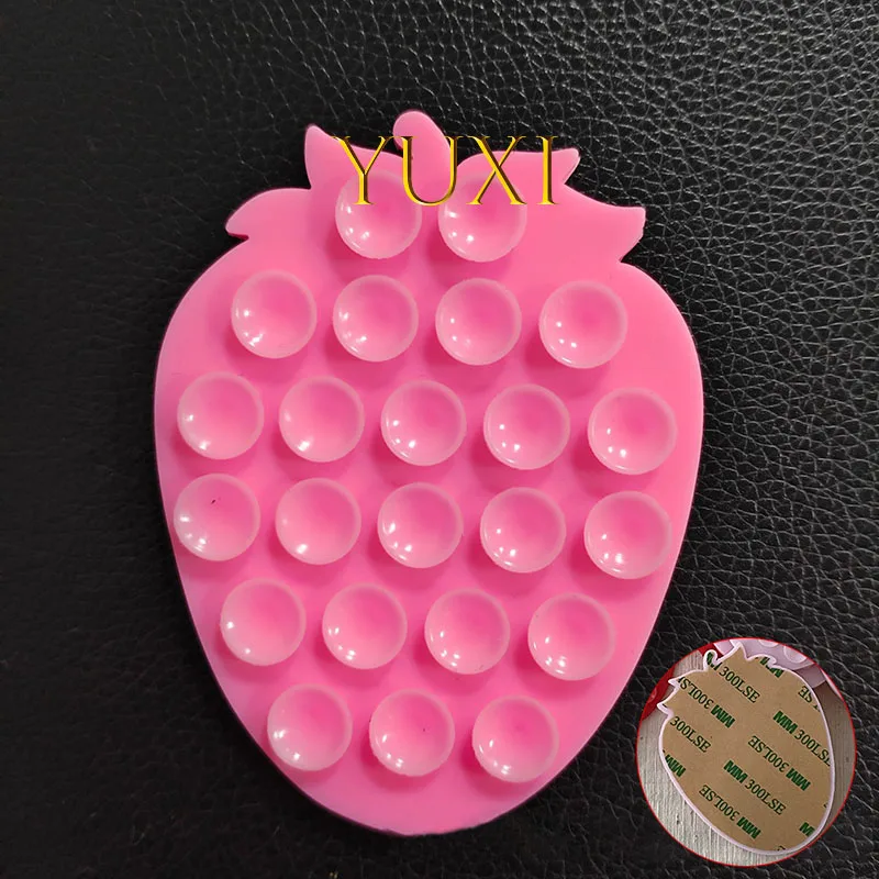 Ventosa de fresa para teléfonos móviles, soporte con ventosa, soporte para teléfono portátil, almohadilla fija Universal para teléfono, soporte de navegación para coche - imagen 5