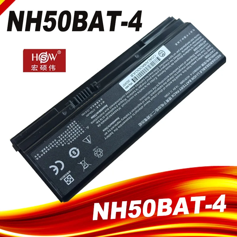 Batería NH50BAT-4 para HASEE Z7-CT5NA Z7-CT7NA Z7M-CT Z7M-CT5NA MACHENIKE T58 T58-VB2 G8-CU7NK G8-Ca5ns