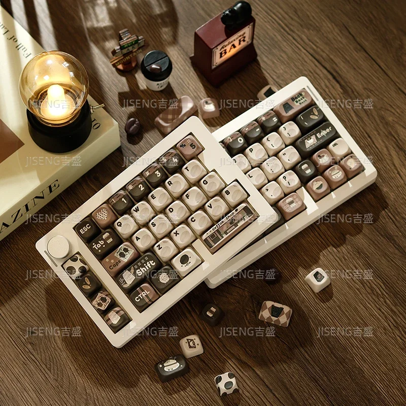 Nuevo teclado dividido GMK70, Kit de enchufe RGB, estructura de junta, teclado mecánico dividido inalámbrico/con cable Bluetooth personalizado de tres modos - imagen 2