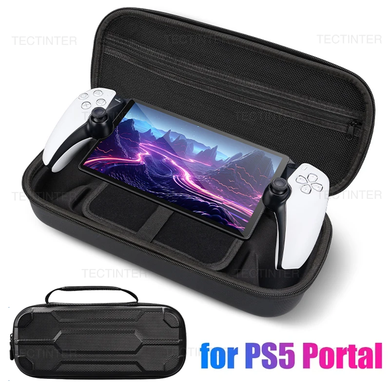 Estuche de transporte para Sony PS5 PlayStation Portal, funda protectora a prueba de golpes, bolsa de almacenamiento portátil, carcasa para accesorios PS Portal - imagen 2
