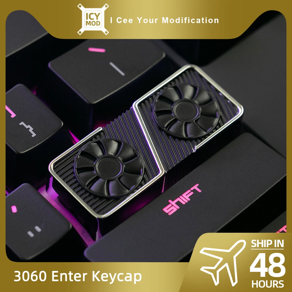 RTX3060Ti-Tapas de teclado Enter, 3070 teclas, NVIDIA, tarjeta gráfica, figura, PC, MOD, Gamers, reemplazo, Refit - imagen 2