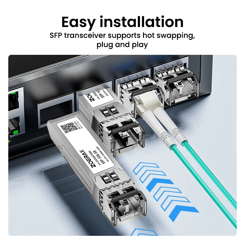 Transceptor Ethernet Natalink 10G SFP+ SR LC 850nm Módulo óptico dúplex multimodo Cisco, Ubiquiti, Netgear, Fortinet, Mikrotik - imagen 5