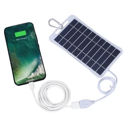 Kit de Panel Solar Impermeable USB 5V 2W para Camping y Senderismo