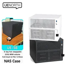UENORTH UE-S6 – Caja NAS ITX con intercambio en caliente