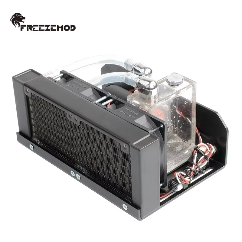 FREEZEMOD Kit Refrigeración Líquida PC Aluminio – Ventiladores Duales - imagen 4