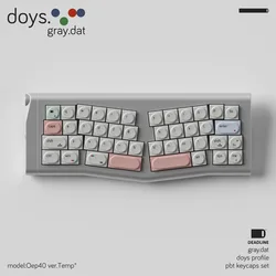 Teclas PBT para Teclado Mecánico – Juego Sublimado Diseño Gris Oscuro