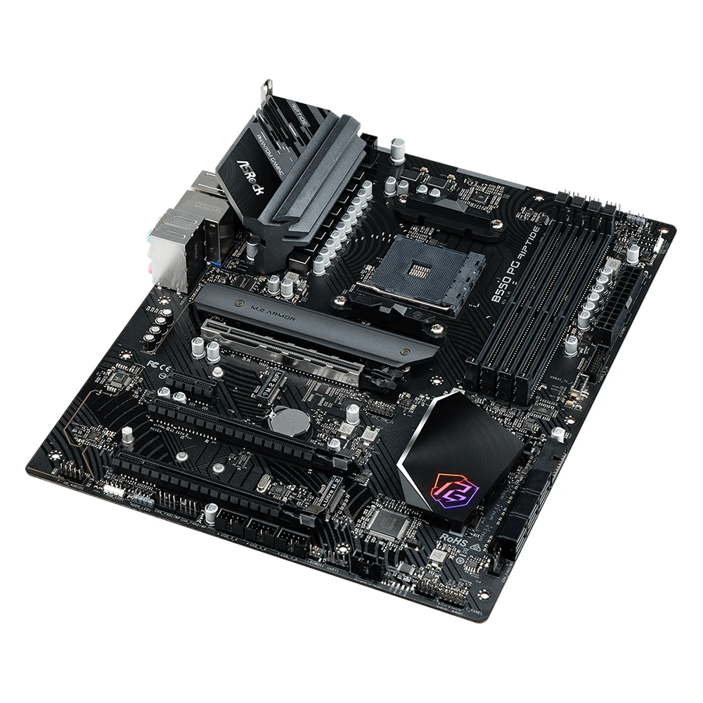 Placa base ASRock B550 PG RIPTIDE compatible con Ryzen 5 3600 5600 5700X3D 5800X3DCPU 4xDDR4 4933MHz 128GB HDMI M.2 ATX AM4 placa base - imagen 5