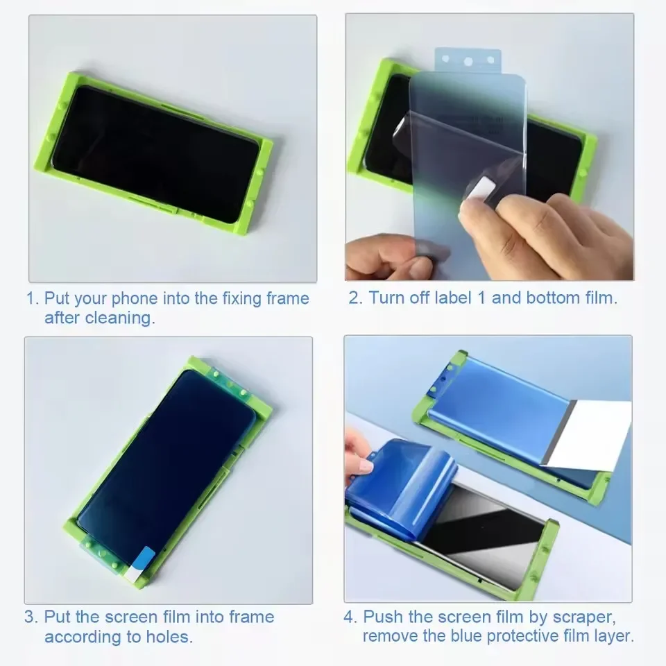 Película cerámica blanda de 3 uds para Samsung Galaxy S24 S23 S22 S25 Ultra S25 + S21 Plus S10 + Note10 20 Protector de pantalla Ultra Full Glue - imagen 5