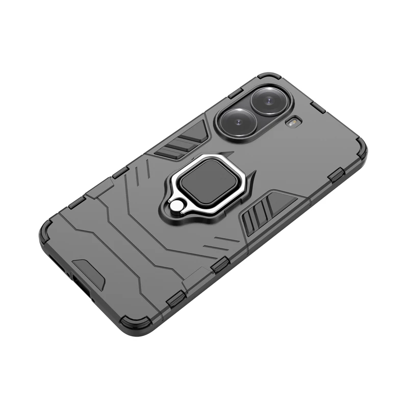 Para Xiaomi POCO X7 Pro funda a prueba de golpes soporte de teléfono cubierta POCO X7 Pro funda protectora armadura anillo magnético POCO X7 Pro cubierta - imagen 3