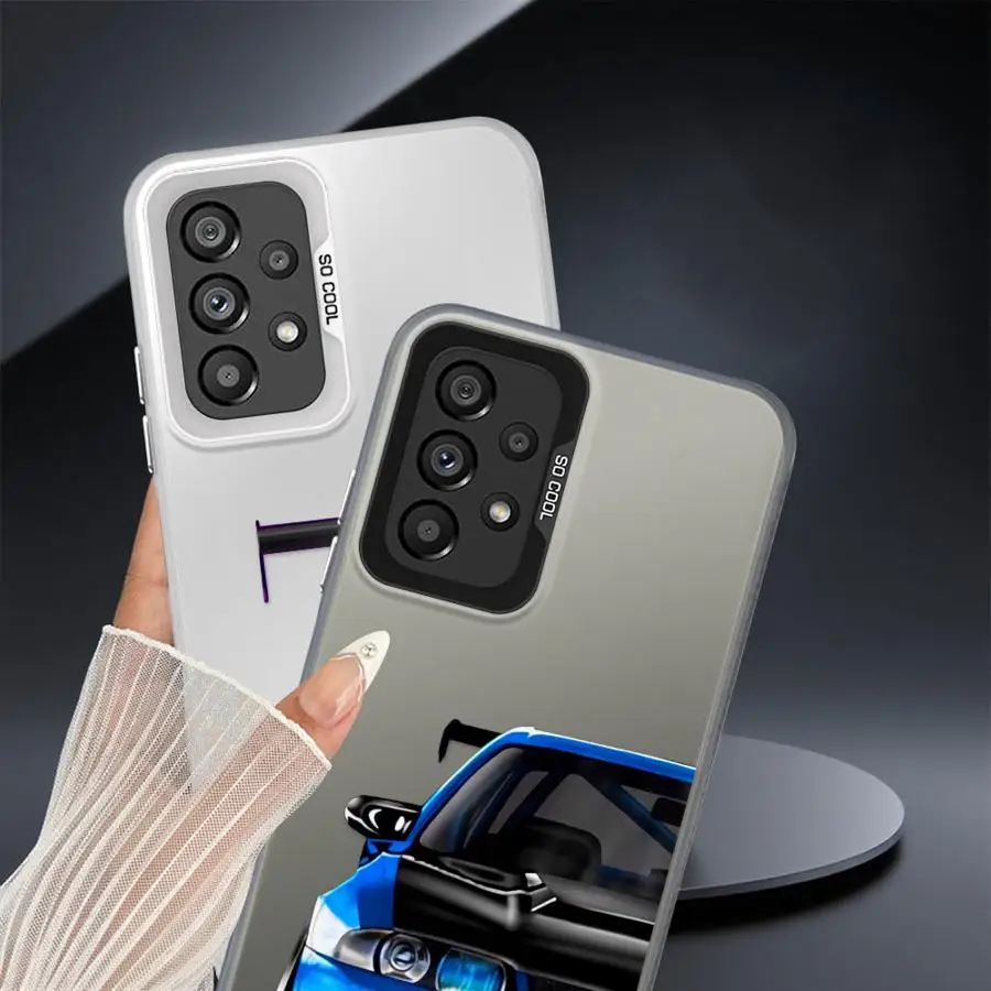 Funda de teléfono para Samsung Galaxy A71 A54 A55 A52 A72 A35 A73 A26 A36 A53 A51 A56 carcasa suave coche fresco - imagen 5