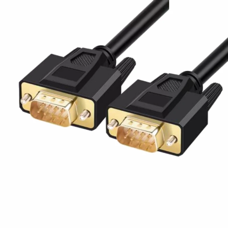 Línea serie de 9 pines chapada en oro Línea de datos RS232 COM Línea de conexión directa DB9 macho hembra - imagen 4