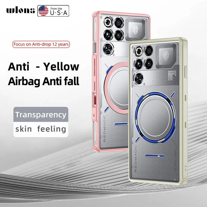 Funda acrílica mate para ZTE Nubia Redmagic 11pro + cubierta trasera translúcida de carga inalámbrica Magsafe magnética para Red Magic 11pro - imagen 2