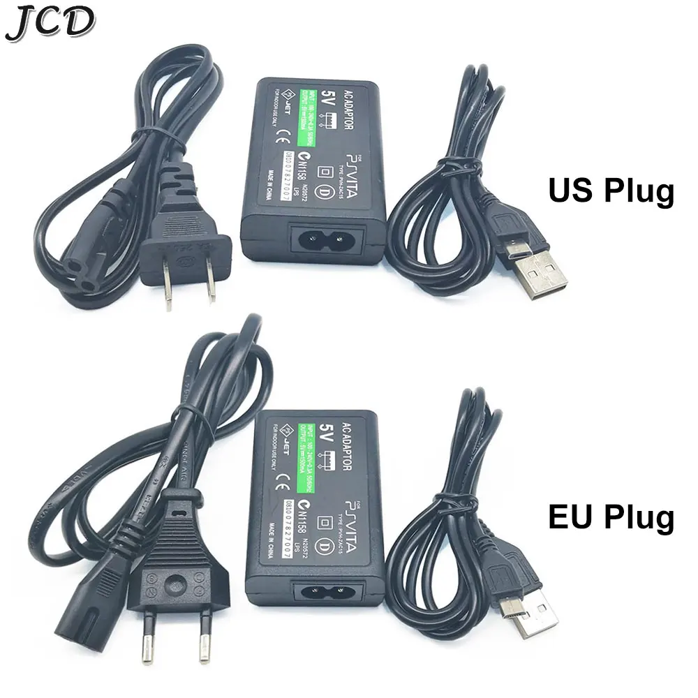 Nuevo cargador doméstico fuente de alimentación 5V adaptador de CA para PS Vita 2000 Cable de carga USB para Psvita PSV 2000 enchufe UE EE. UU.