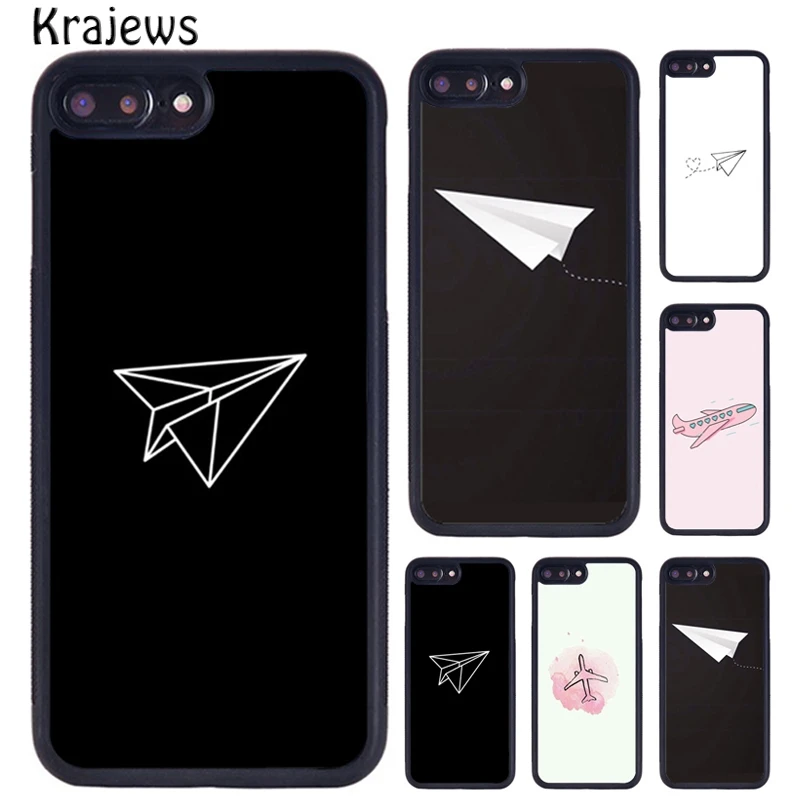 Krajews viaja el mundo avión de papel fundas de teléfono para iPhone 17 Air 16 15 14 11 12 13 Pro MAX Plus coque