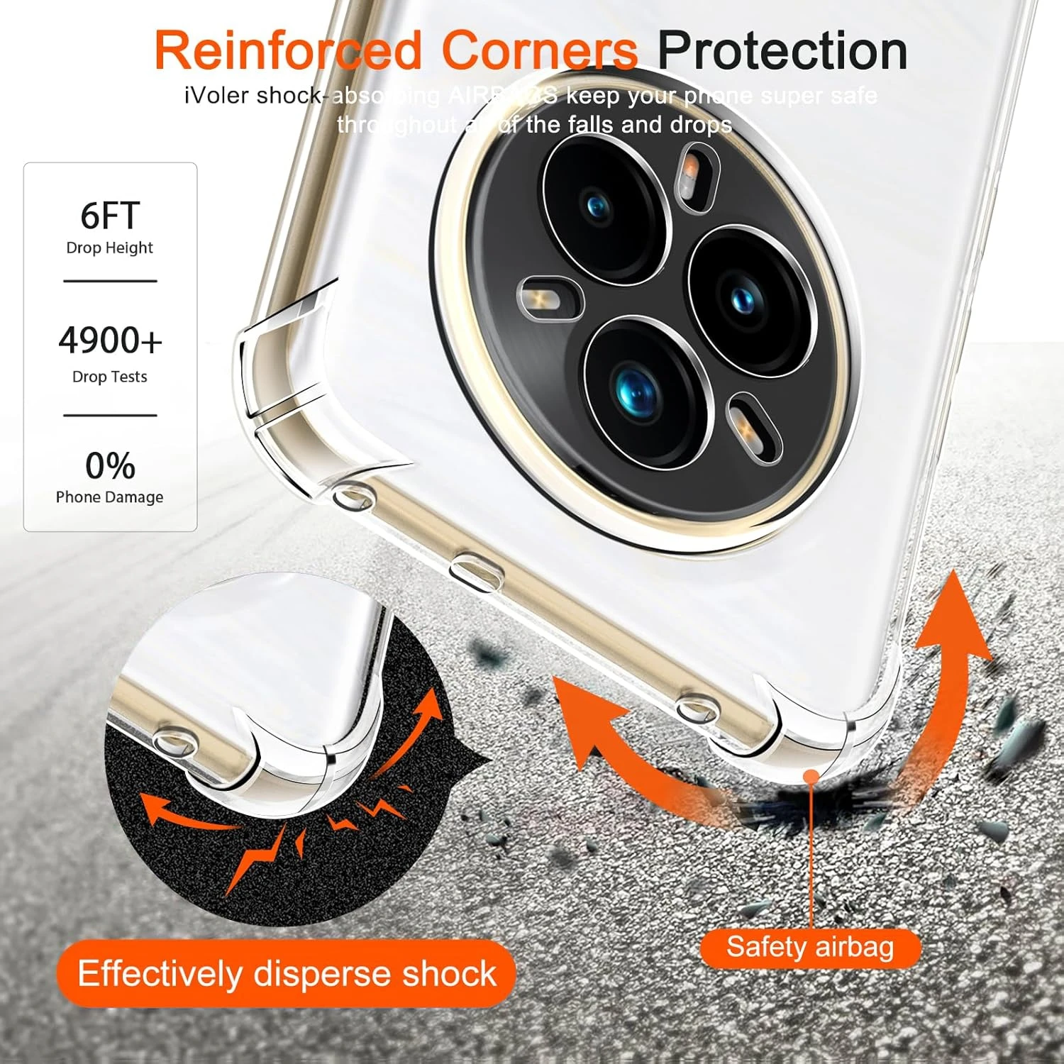 Funda transparente de TPU para Realme 14 Pro 5G Realme 14 Pro + Plus, funda protectora de cuatro esquinas a prueba de golpes, Fundas - imagen 3