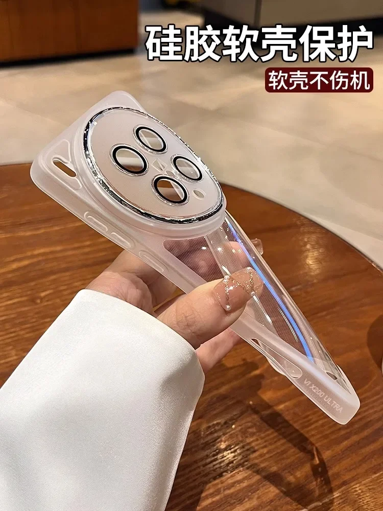 Para VIVO X300 Pro película protectora de cámara de lente completa transparente suave silicona TPU funda trasera de teléfono para VIVO X 300 X300pro cubierta - imagen 3