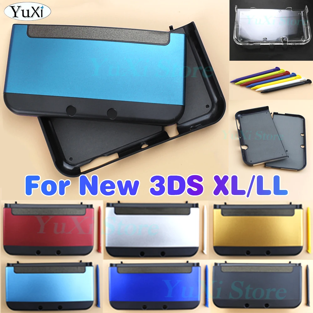 Para nuevo 3DS XL LL carcasa inferior superior cubierta de placa frontal de repuesto para consola 3DS XL LL funda protectora frontal trasera - imagen 3