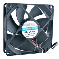 Ventilador de 80 mm 12 V y 2 pines para fuente de alimentación