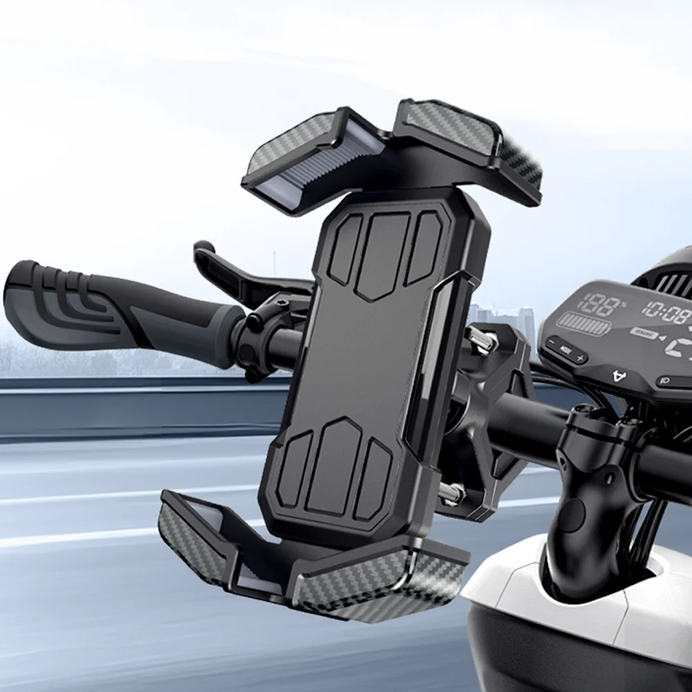 Espejo retrovisor manillar bicicleta soporte para montar bicicleta de montaña soporte para teléfono móvil soporte de motocicleta navegación al aire libre Universal - imagen 4