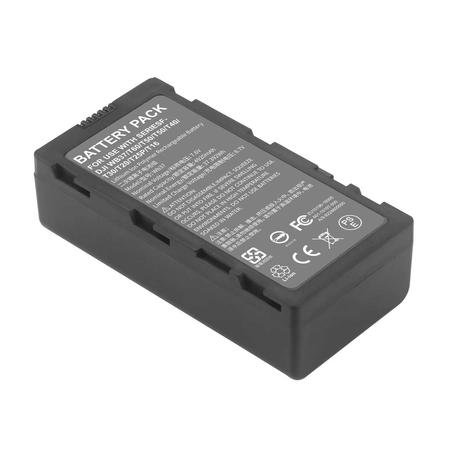 Para batería WB37 5000mAh para DJI Phantom 4 RTK MG-1P T10 T16 T20 T20P T30 T40 T50 M30 M300 M200 M600 controlador - imagen 2
