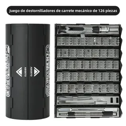 Kit Destornilladores 126 en 1 Precisión Magnética Reparación Electrónica