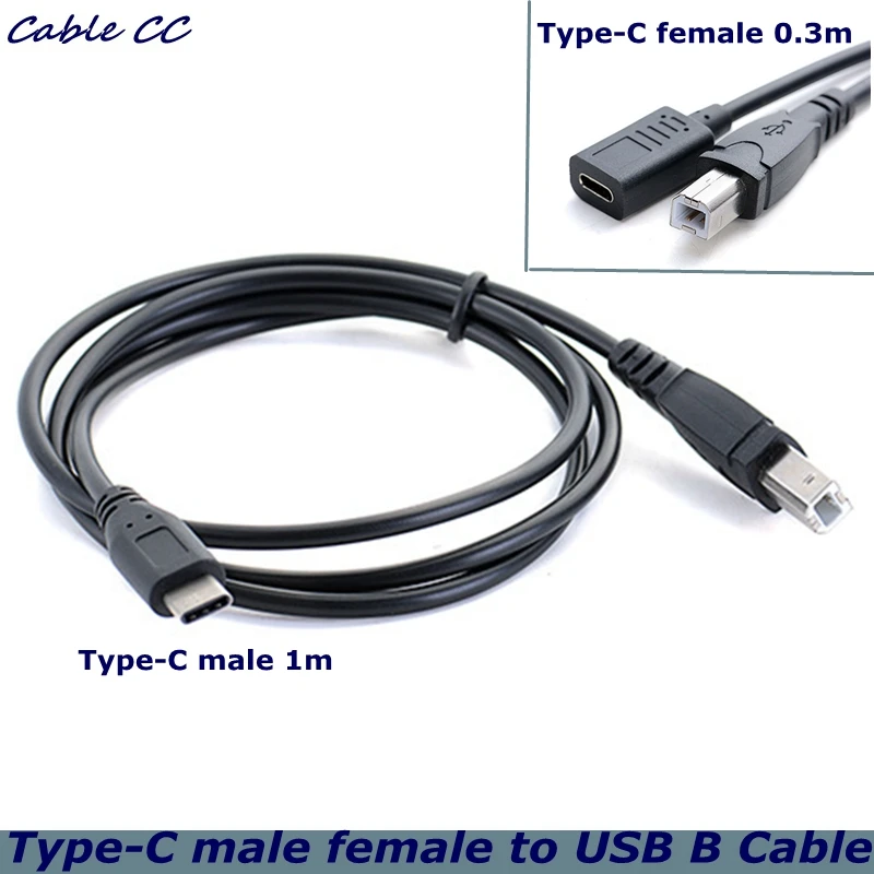 Cable USB-C a USB 3.1 Tipo B CableCC
