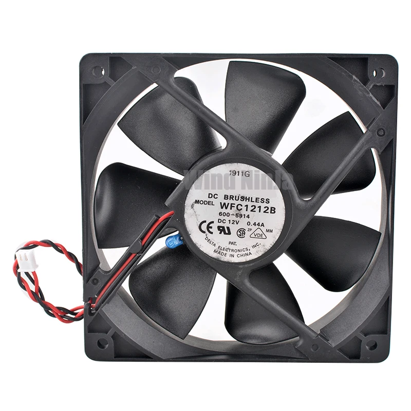 WFC1212B 12cm 120mm ventilador 120x120x25mm DC12V 0.44A ventilador de refrigeración silencioso para fuente de alimentación del chasis - imagen 3