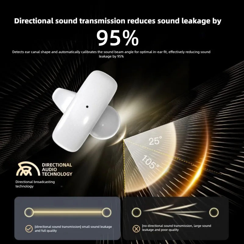 Traducción AI en tiempo Real, inalámbrico, Bluetooth 5,4, sonido HIFI, cancelación de ruido, traductor de voz inteligente para negocios - imagen 3