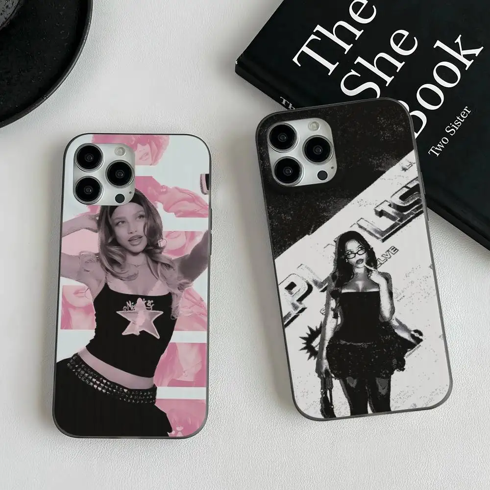 Funda de teléfono Emilia Mernes Mp3, funda de teléfono con patrón corrugado para iPhone 17 Air 16 15 14 13 Pro Max, funda mate a prueba de golpes - imagen 2