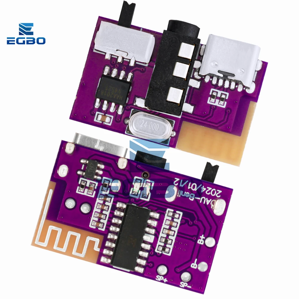 1 ~ 2 uds TWS DC3.5V-5V 5W Bluetooth compatible 5,4 Mono amplificador decodificador reproductor MP3 3,5mm módulo auxiliar receptor DIY altavoz hecho a mano - imagen 3