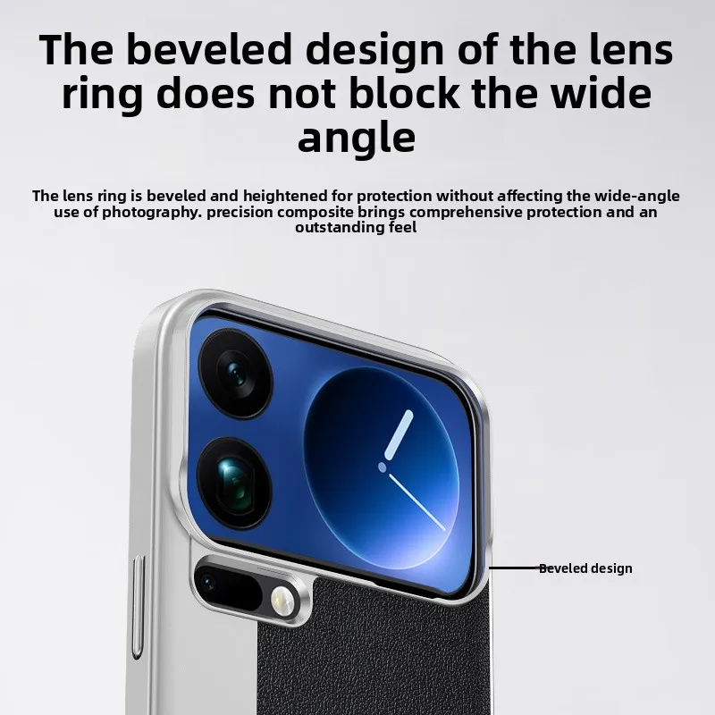 Para XIAOMI MI 17 Pro Max 17 pro Funda de moda personalizada para cámara sensación Funda de cuero para PC para Xiaomi MI 17 Funda de parachoques a prueba de golpes - imagen 2