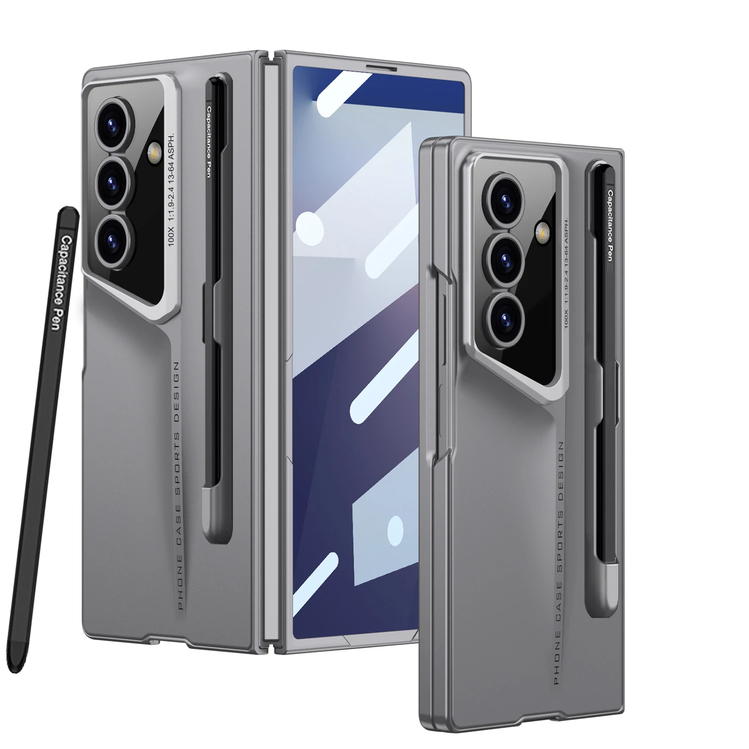 Para Samsung Galaxy Z Fold7 funda dura de PC mate delgada con película de bolígrafo funda protectora trasera para Samsung Z Fold 7 carcasa de teléfono
