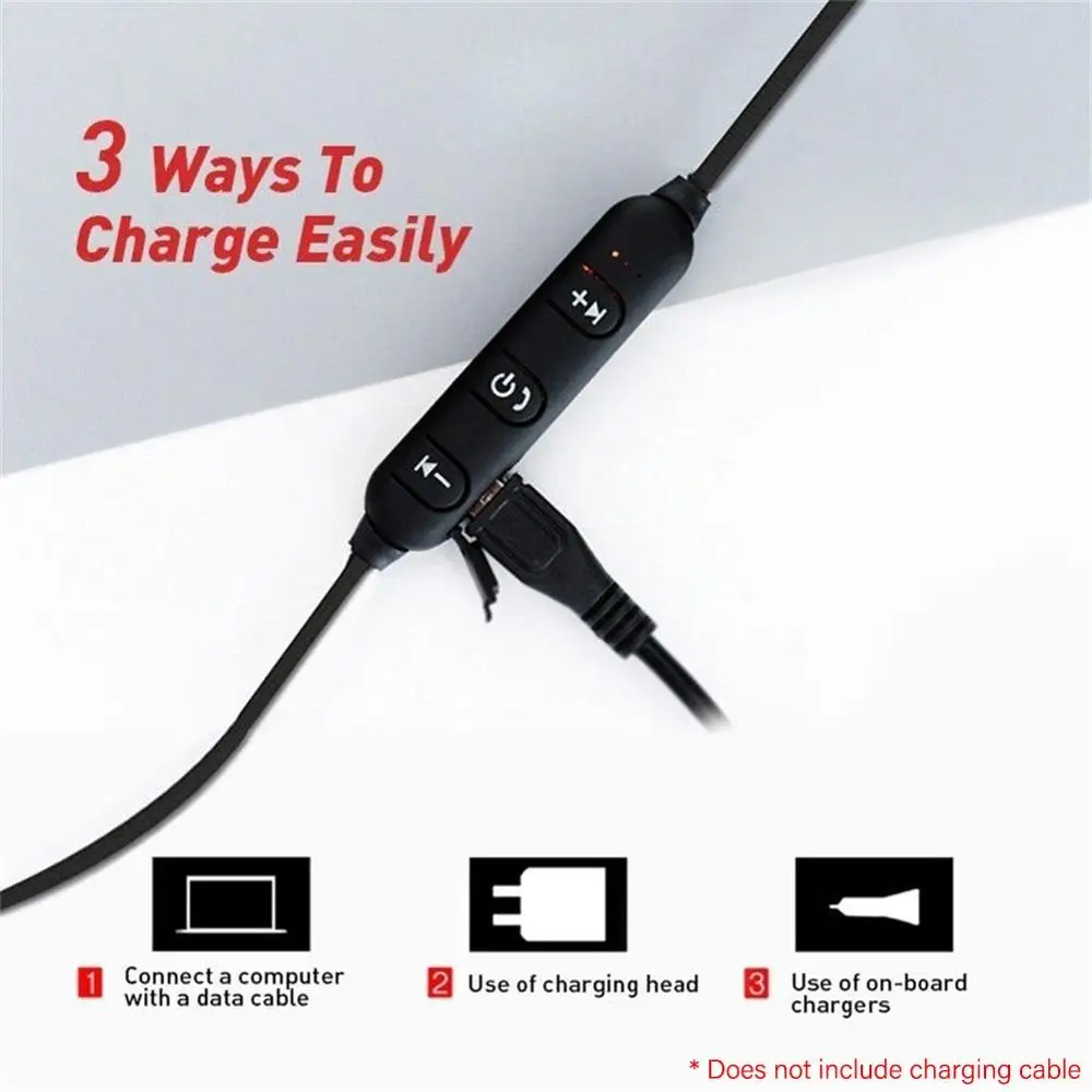 XT-11 Bluetooth 4,2 auriculares inalámbricos deportivos auriculares impermeables banda para el cuello auriculares magnéticos con micrófono para teléfonos móviles - imagen 2