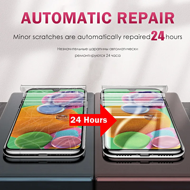 3 uds película de hidrogel Samsung S25 S24 S23 S22 S21 Ultra Plus S21 S23 S24 FE A56 A55 A54 A36 A35 A15 A16 5G película protectora de pantalla - imagen 3