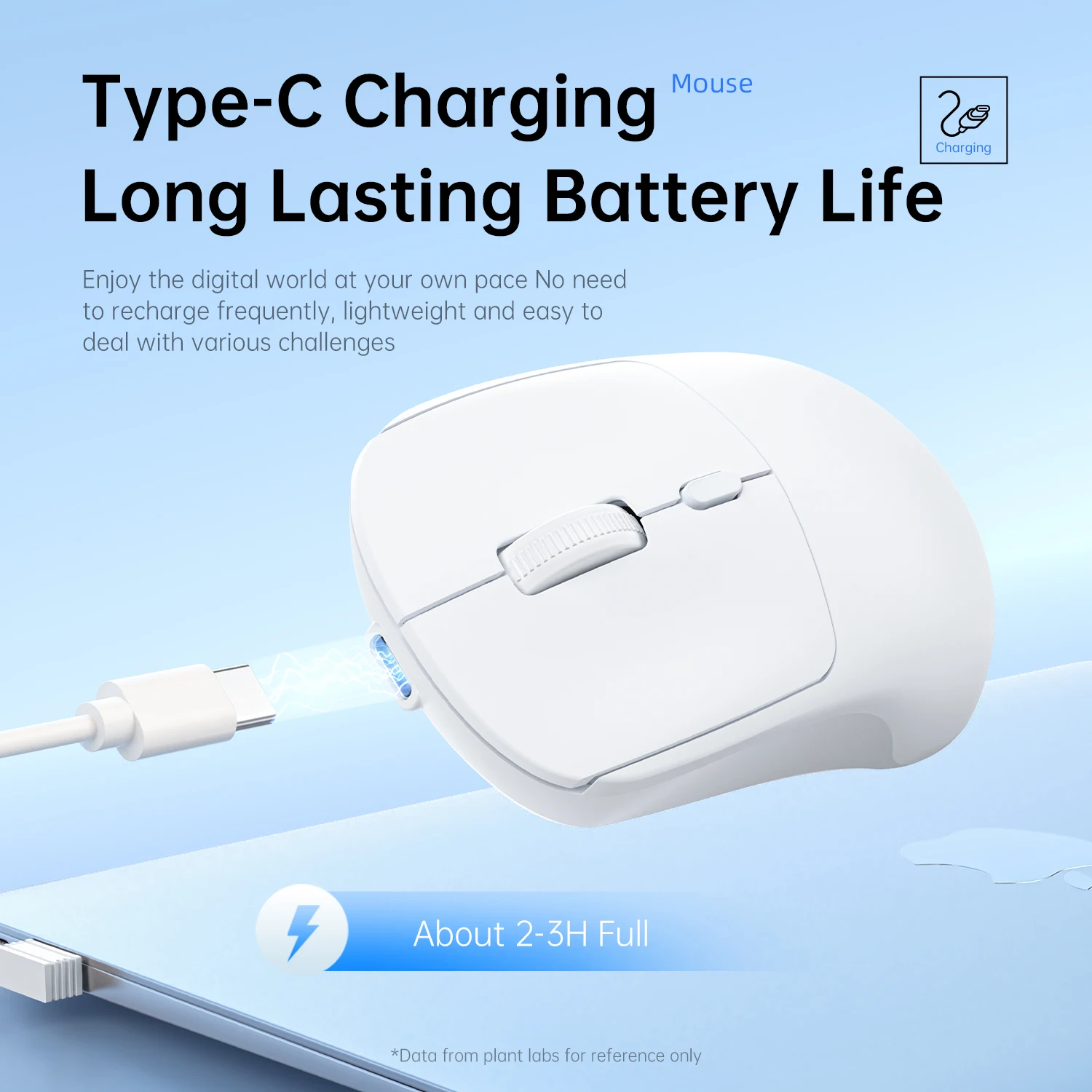 Ratón inalámbrico de 2,4G, USB, Bluetooth, ligero, 1600 DPI, ergonómico, silencioso, para juegos, Macbook, escritorio, portátil, iPad - imagen 5