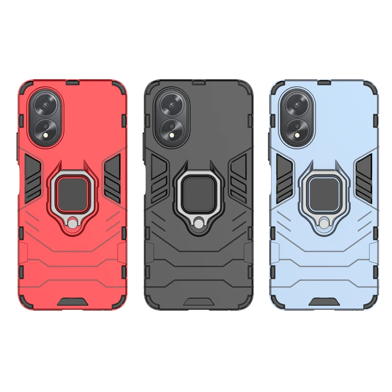 Para OPPO A38 funda OPPO A38 Capas resistente a prueba de golpes teléfono parachoques armadura trasera anillo soporte magnético Fundas OPPO A38 A 38 - imagen 4