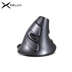 Delux M618GX Ratón Vertical Inalámbrico Ergonómico 1600DPI PC Portátil