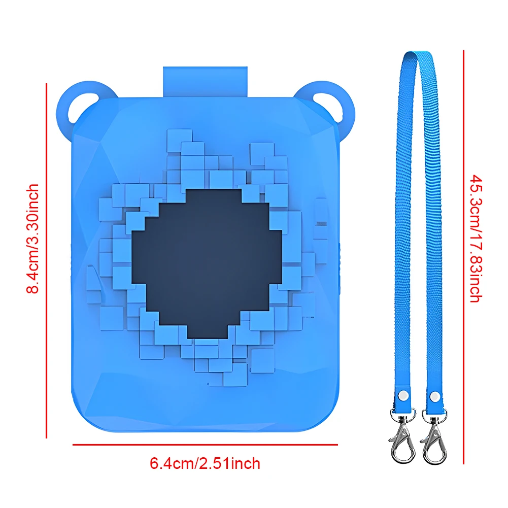 Funda de silicona con cordón, funda protectora de silicona, soporte protector de piel para Bitzee Magicals, juguete interactivo, mascota Digital - imagen 4