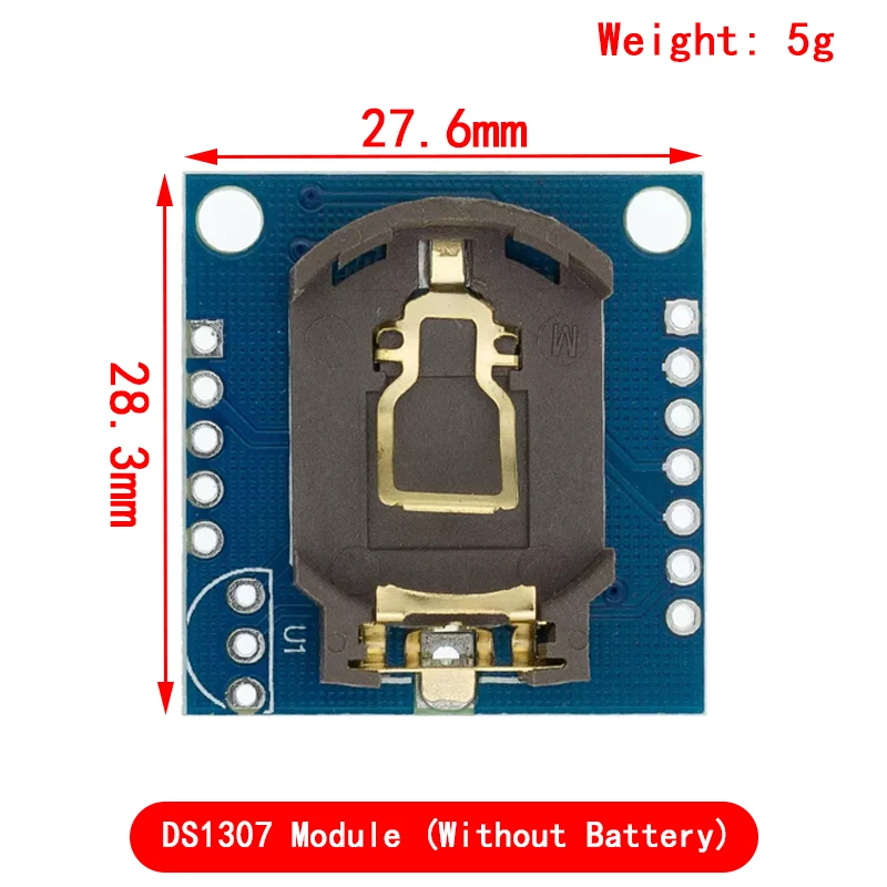 Módulo de memoria de reloj en tiempo Real para Arduino, dispositivo de precisión IIC RTC, original, PCF8563, DS3231, PCF8523, AT24C32, DS1302, DS2121SN, 1 piezas - imagen 4