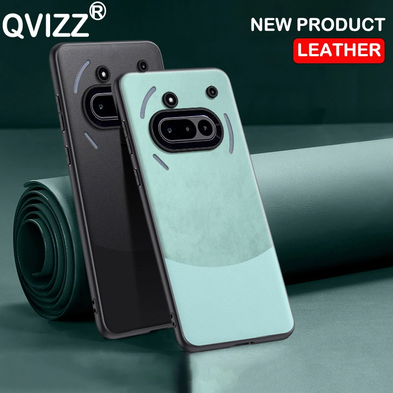 Funda de cuero para nada teléfono (3a) 5G patrón de empalme protección de silicona cubierta dura a prueba de golpes para teléfono NothingPhone(3a) A059 - imagen 2