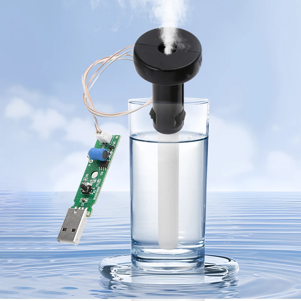 Módulo de humidificador atomizador ultrasónico USB, 5V, 1,5-2W, apagado automático, transductor hidratante DIY, fabricante de niebla, kit atomizador - imagen 5