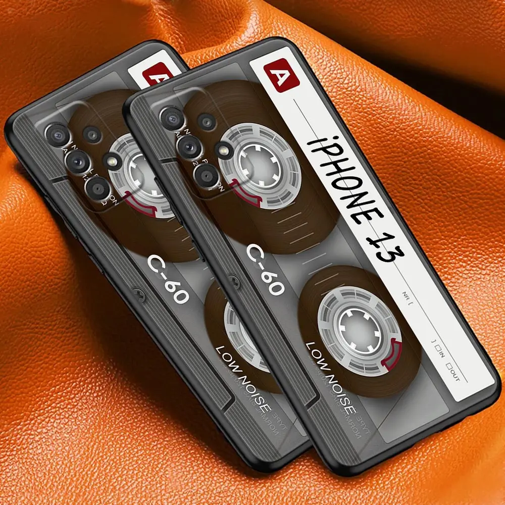Funda Vintage con cinta de casete de música Retro para Samsung Galaxy A23 5G, fundas A13 A24 A23 A12 A14 A21s A22 A01 A02 A03 A04 S, cubierta suave - imagen 3