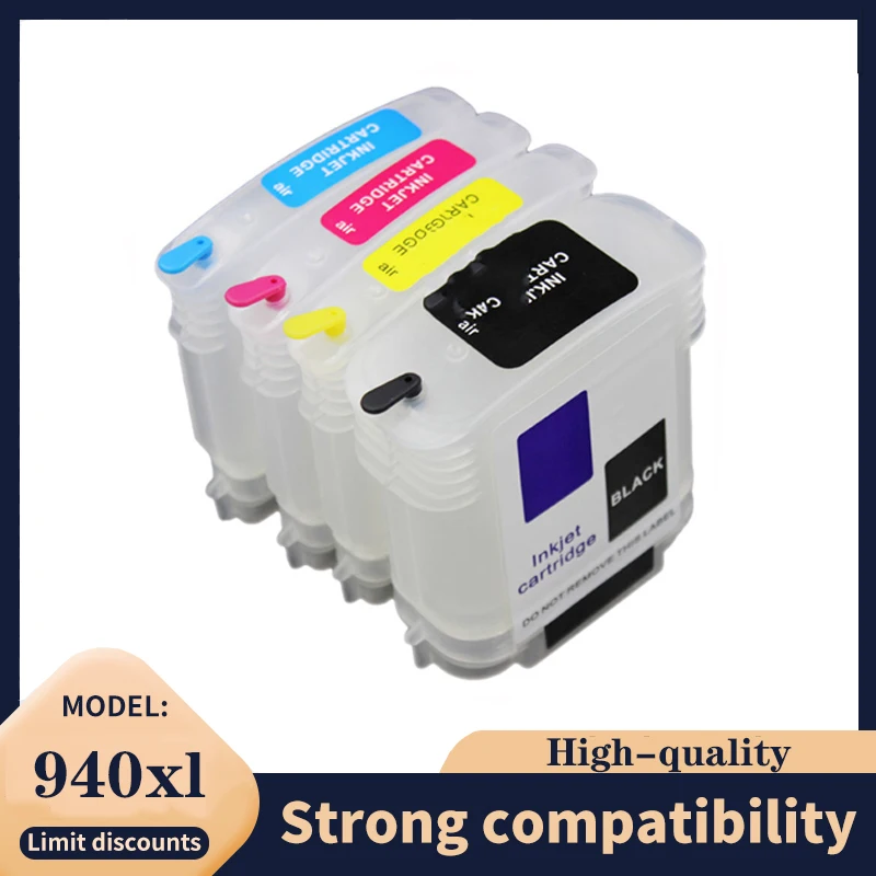 Vilaxh con Chip HP 940XL HP 940 cartucho de tinta recargable para HP 940XL (940 XL) para HP OfficeJet Pro 8000 8500a 8500 - imagen 2