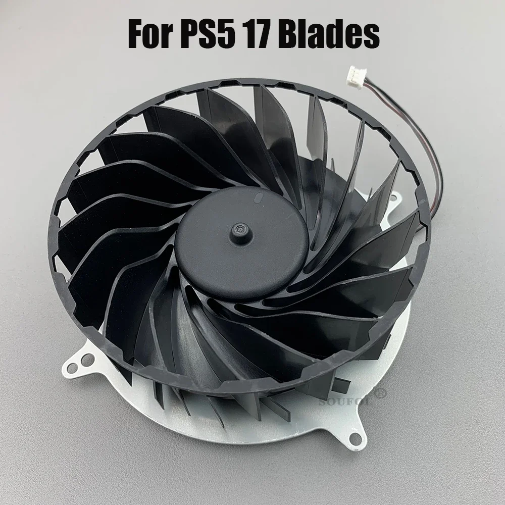 Pieza de reparación Original, ventilador de refrigeración por radiación interna para PS5 DC12V, 17 aspas, 23 aspas, ventilador de refrigeración para accesorios Playstation5 - imagen 4