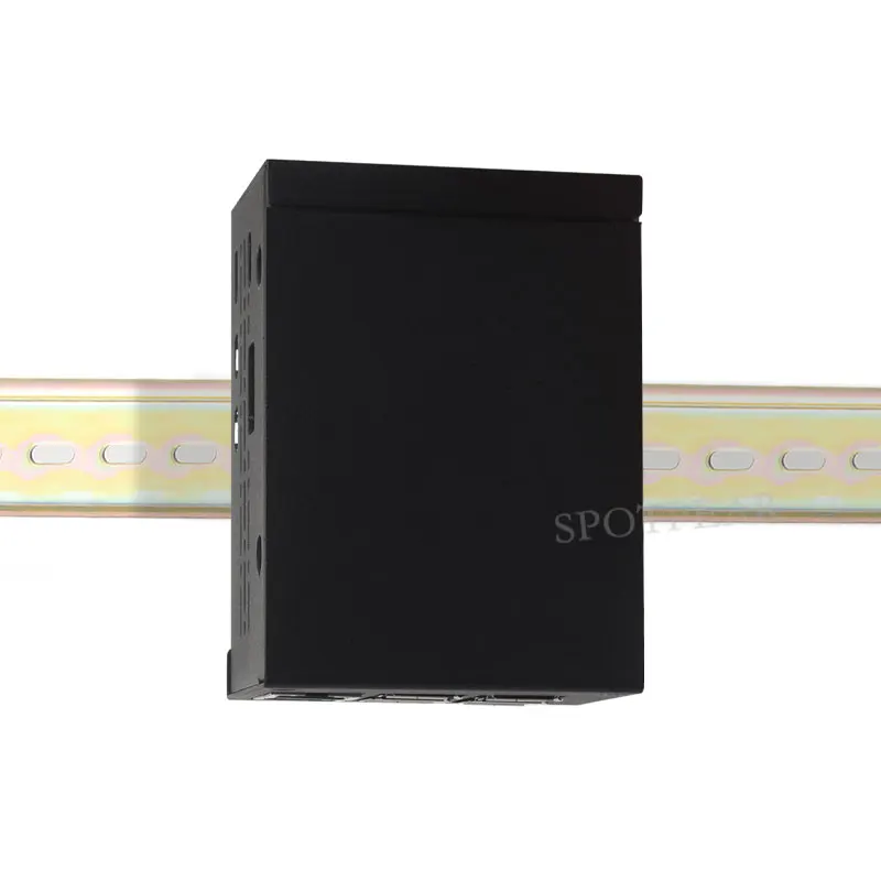 Raspberry Pi 5 Caja de metal de gran espacio de grado Industrial D para sombrero PoE/PCle enfriador activo oficial - imagen 5