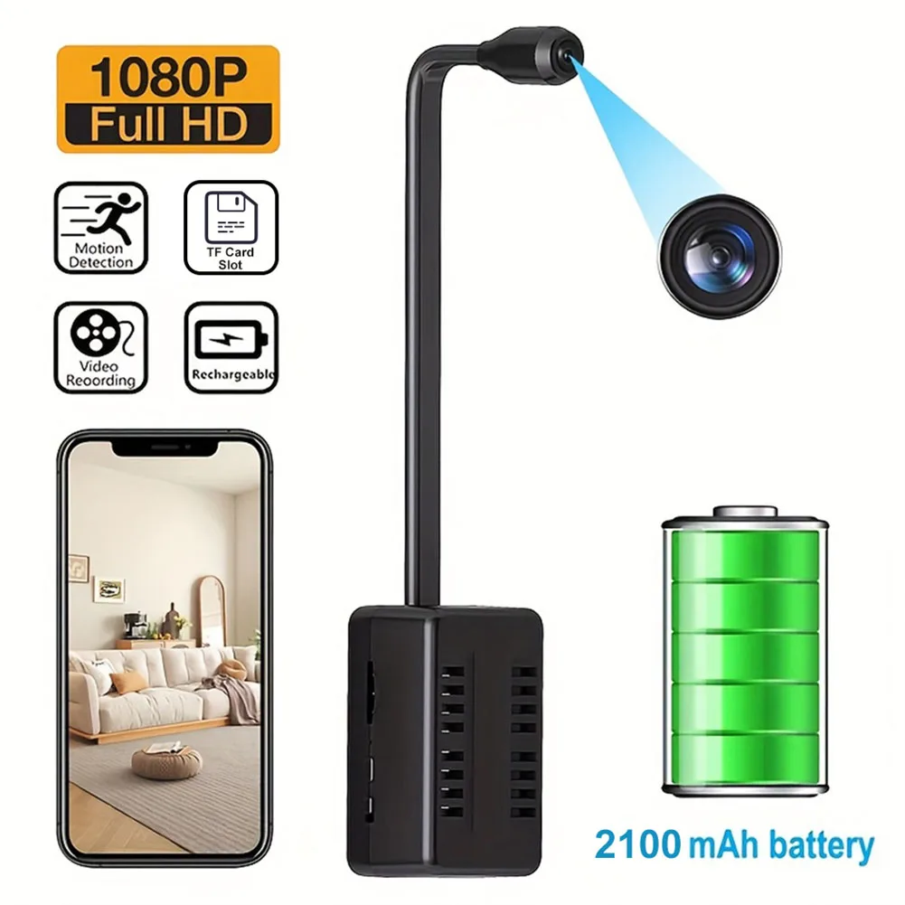 Mini cámara WiFi 1080P HD cámara de vigilancia inalámbrica con aplicación de teléfono móvil grabadora de vídeo de detección de movimiento Monitor de bebé interior - imagen 3