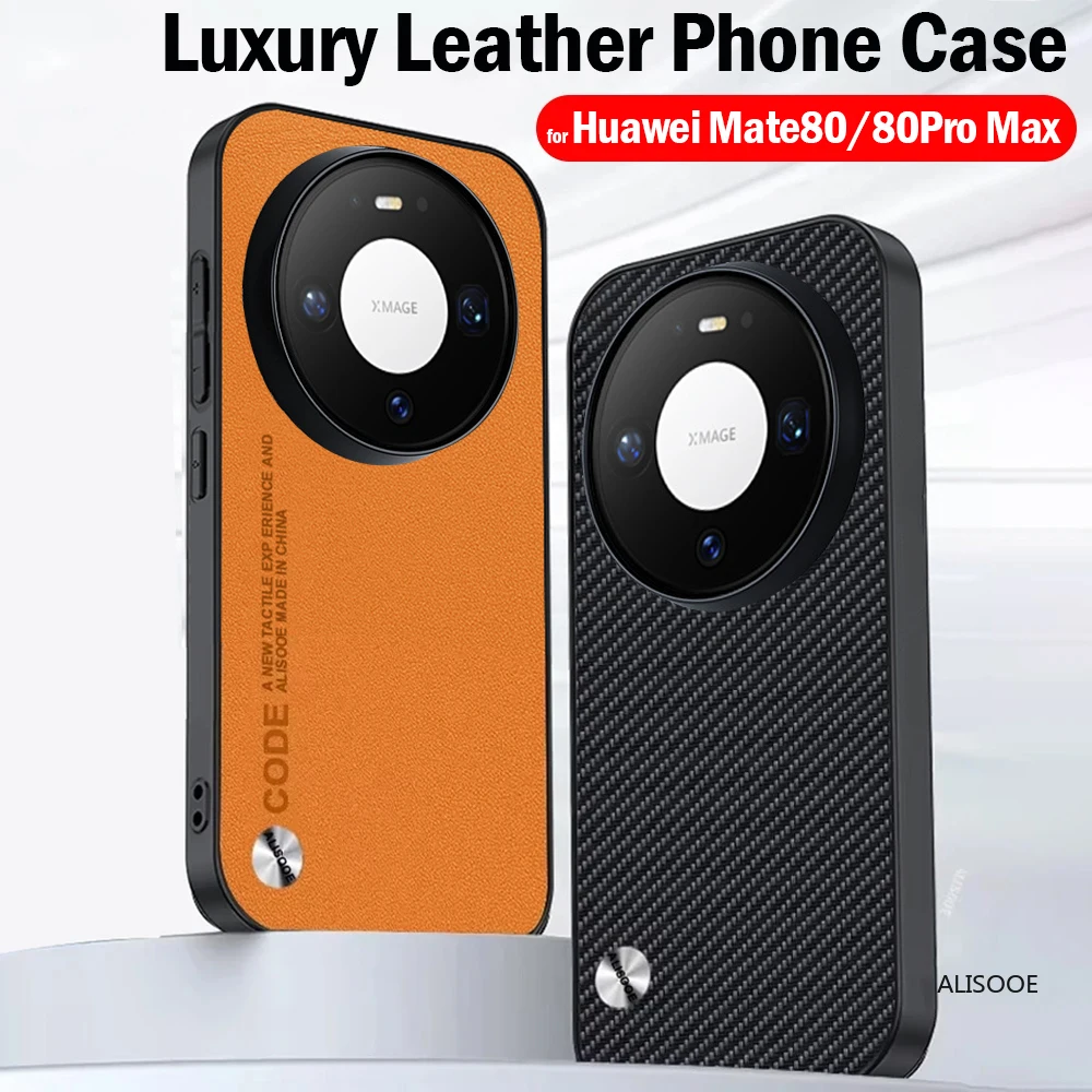 Para Huawei Mate 80 Pro Max Mate80 Funda de moda PU-Cuero protección trasera Capa Funda - imagen 2