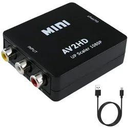 Convertidor AV RCA a HDMI 1080p con USB