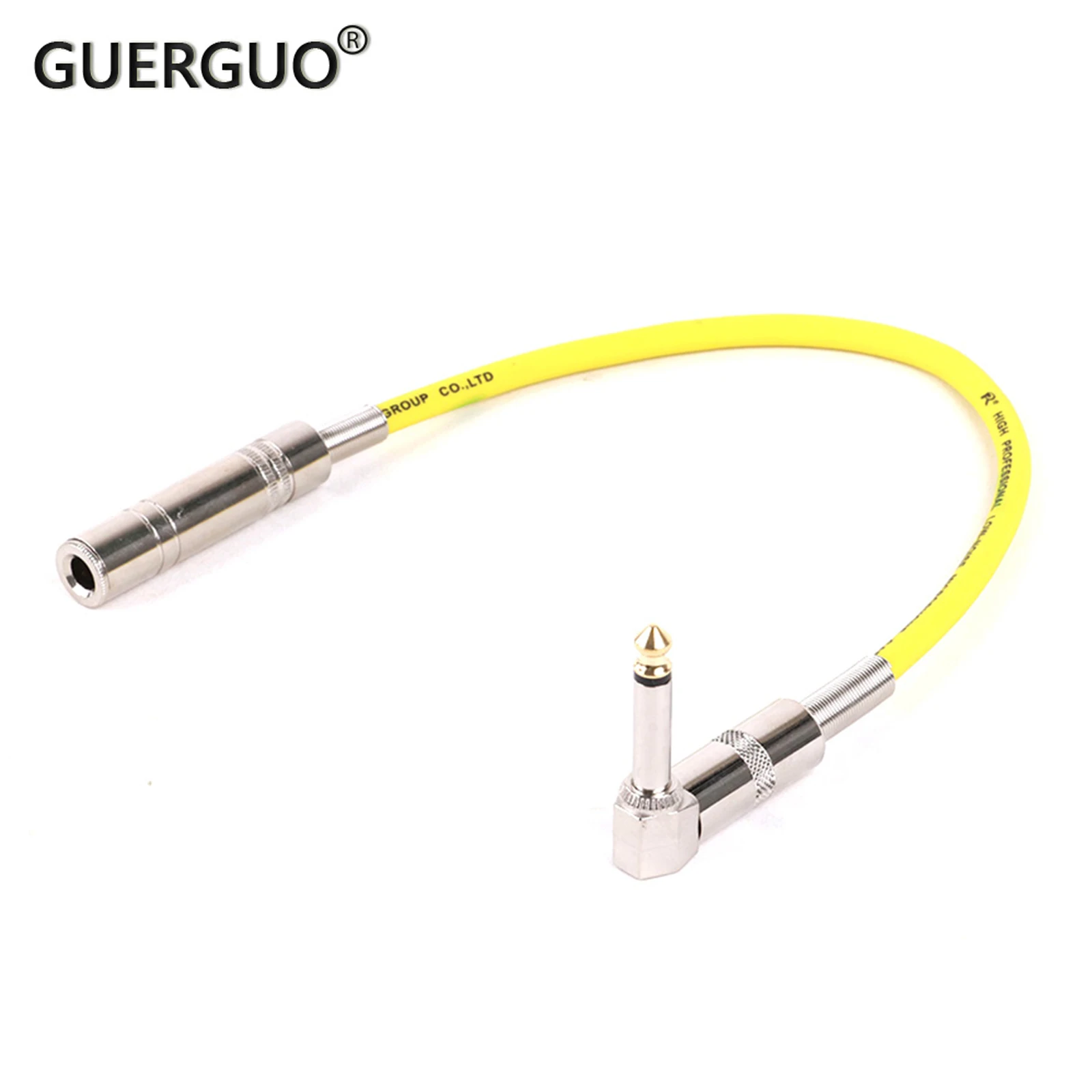 Cable de Audio de ángulo recto, Cable de 0,3 M-15M, codo de 90 grados, macho a hembra, Mono de 6,35mm, extensión Multicolor, 6,35